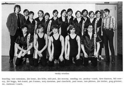1972-1973 Niagara Wheatfield Falcons Varsity Wrestling