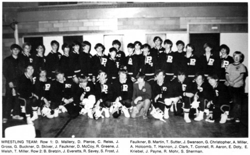 1972-1973 Portville Panthers Wrestling