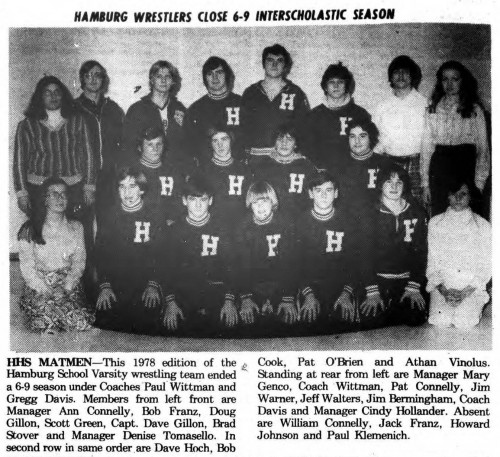 Hamburg Wrestlers Close 6-9 Interscholastic Season