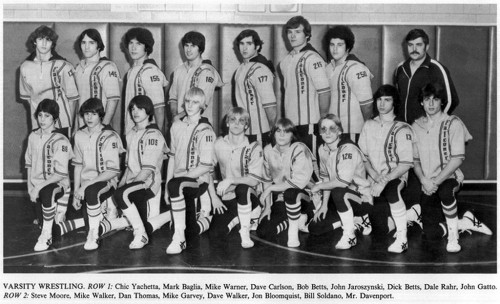 1977-1978 Falconer Golden Falcons Varsity Wrestling