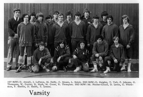1974-1975 Dansville Mustangs Varsity Wrestling