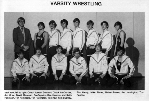 1972-1973 Caledonia-Mumford Red Raiders Varsity Wrestling
