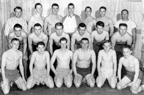 1955-1956 Painted Post Indians Wrestling