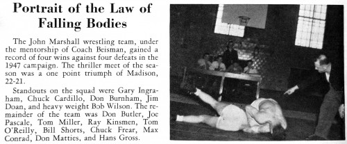 1946-1947 John Marshall Jurists Wrestling