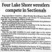 Four Lake Shore Wrestlers Compete in Sectionals