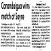 Canandaigua wins match at Sayre