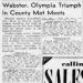 Webster, Olympia Triumph In County Mat Meets