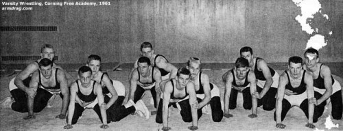 1960-1961 Corning Free Academy Bulldogs Varsity Wrestling