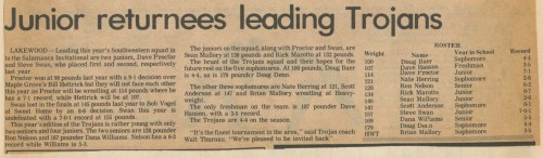 Junior returnees leading Trojans