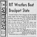 RIT Wrestlers Beat Brockport State