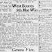 West Scores 5th Mat Win