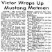 Victor Wraps Up Mustang Matmen
