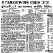 Franklinville caps first perfect season with title