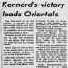 Kennard's victory leads Orientals