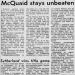 McQuaid stays unbeaten