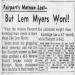 Fairport's Matmen Lost--But Lem Myers Won