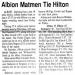 Albion Matmen Tie Hilton