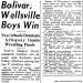 Bolivar, Wellsville Boys Win