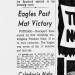 Eagles Post Mat Victory