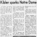 Kibler sparks Notre Dame