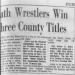 Bath Wrestlers Win Three County Titles
