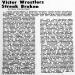 Victor Wrestlers Streak Broken