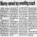 Murray named top wrestling coach