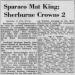 Sparaco Mat King; Sherburne Crowns 2