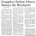 Cortland Grapplers Defeat Ithaca, Beaten By Brockport