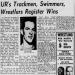 URs Trackmen, Swimmers, Wrestlers Register Wins