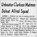 Unbeaten Clarkson Matmen Defeat Alfred Squad