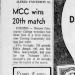 MCC wins 20th match