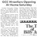 GCC Wrestlers Opening At Home Saturday
