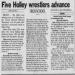 Five Holley wrestlers advance