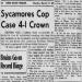 Sycamores Cop Case 4-I Crown