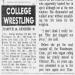 College Wrestling