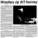 Brockport Wrestlers Rip RIT Tourney