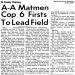 A-A Matmen Cop 6 Firsts To Lead Field