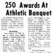250 Awards At Athletic Banquet