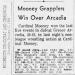 Mooney Grapplers Win Over Arcadia
