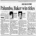 Palumbo, Baker win titles