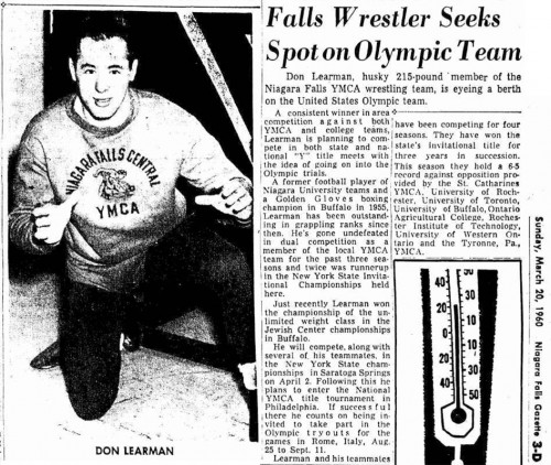 Falls Wrestler Seeks Spot On Olympic Team