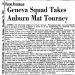Geneva Squad Takes Auburn Mat Tourney