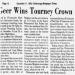 Geer Wins Tourney Crown