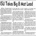 ISU Takes Big 8 Mat Lead