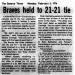 Braves held to 21-21 tie