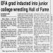 EFA grad inducted into junior college wrestling Hall of Fame