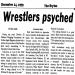 Wrestlers psyched
