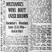 Mechanics Wins Bout Over Brown