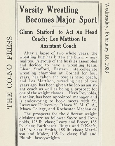 Varsity Wrestling Becomes Major Sport